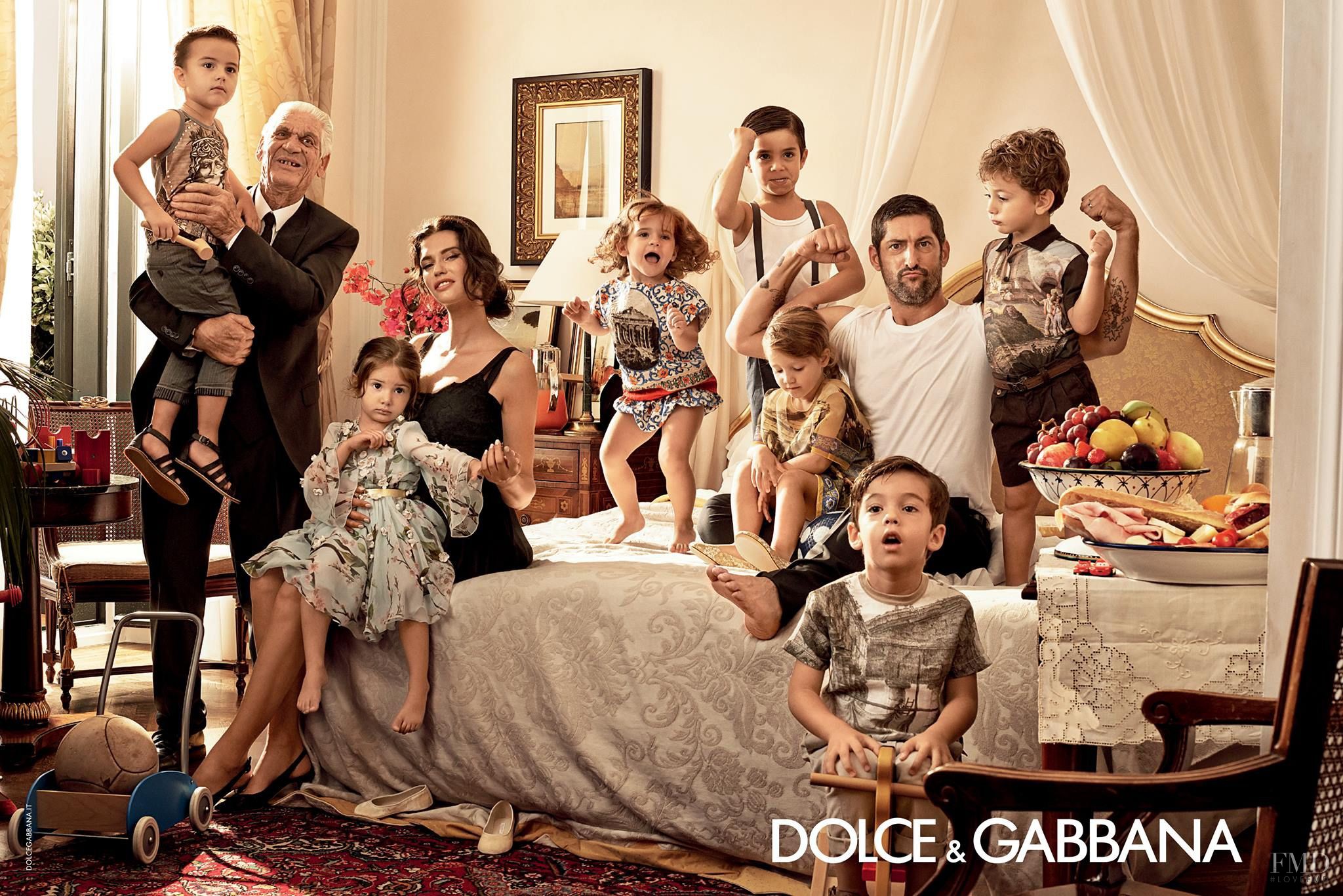 Dolce & Gabbana’s spring/summer 2014 campaign, shot in Taormina, Sicily, relies on the tropes of the traditional family and small-town life. Photograph by Domenico Dolce. 