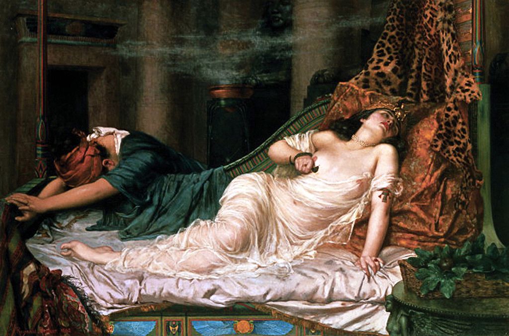 "The Death of Cleopatra." Reginald Arthur, 1892